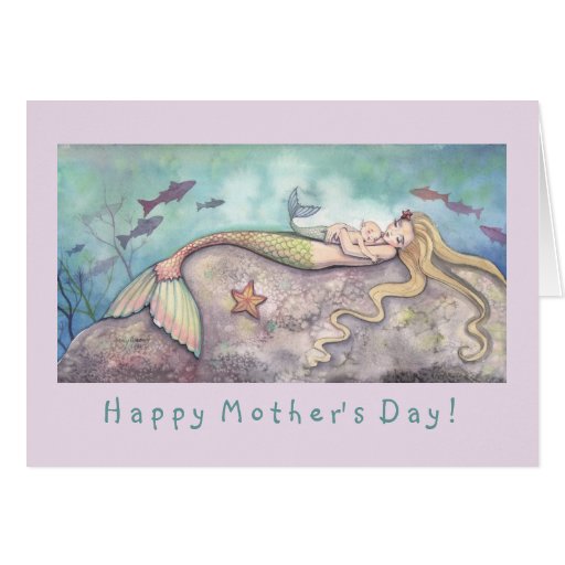 Mermaid and Baby Mother's Day Card