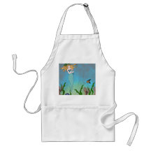 Mermaid and seal apron