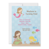 Mermaid Birthday Party Invitation