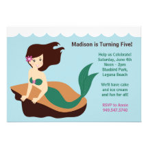 Mermaid Birthday Party Invitation