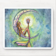 Mermaid Fantasy Fairy Art by  Molly Harrison Mousepad