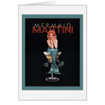 Mermaid Martini Cards