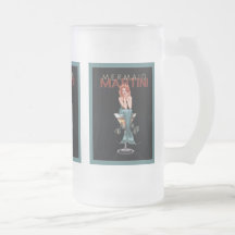 Mermaid Martini Vintage Ad Mugs and Steins