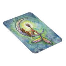 Mermaid Moon Premium Vinyl Magnet