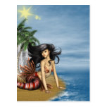 Mermaid on Beach Postcard