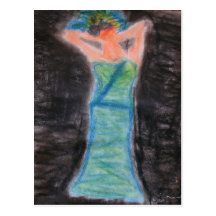 mermaid postcard