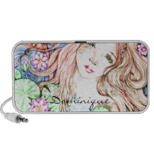 Mermaid Princess Watercolor Speaker System