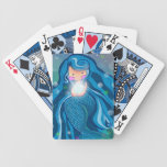 Mermaid with bright pearl deck of cards