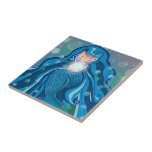 Mermaid with bright pearl tile