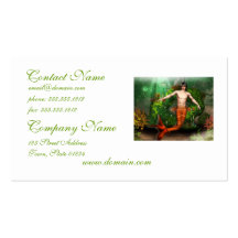 Merman Swimming Business Cards