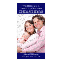 Merry and Bright Christmas Photo Card