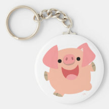 Merry Cartoon Pig keychain