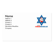 Merry Chrismukkah - Business Card Template