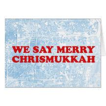 merry chrismukkah greeting cards