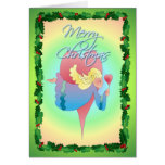 MERRY CHRISTMAS ANGEL by SHARON SHARPE Greeting Card