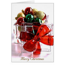 Merry Christmas - Baubles in Container cards