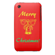 Merry Christmas (Bell) Case-Mate iPhone 3 Case
