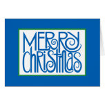 Merry Christmas Blue Card