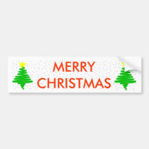 Merry Christmas Bumper Sticker
