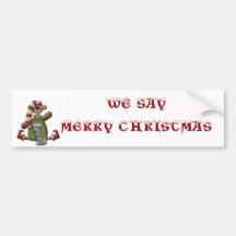Merry Christmas Bumper Sticker
