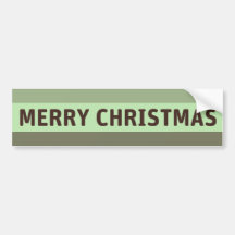 Merry Christmas Bumper Sticker