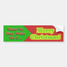 Merry Christmas Bumper Sticker