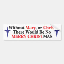 Merry Christmas Bumper Sticker