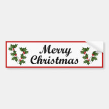 Merry Christmas Bumper Sticker