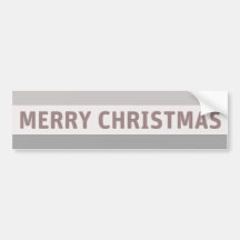 Merry Christmas Bumper Sticker