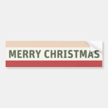 Merry Christmas Bumper Sticker