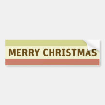 Merry Christmas Bumper Stickers
