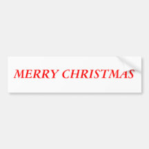"Merry Christmas" Bumper Stickers