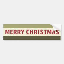 Merry Christmas Bumper Stickers