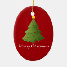 Merry Christmas Christmas Tree Ornaments