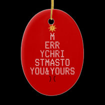 Merry Christmas ornaments