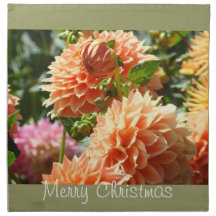 Merry Christmas cloth napkins Holiday Dinner Party