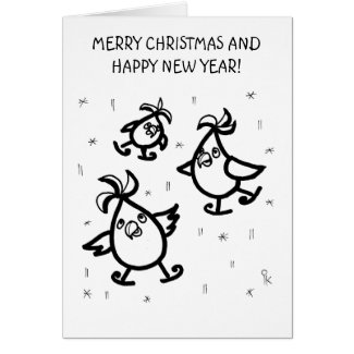 Merry Christmas cockatoos Greeting Card