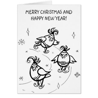 Merry Christmas cockatoos Greeting Card