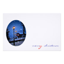 merry christmas customised stationery