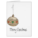 merry christmas doodle card
