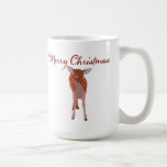 Merry Christmas Fawn Mug mugs