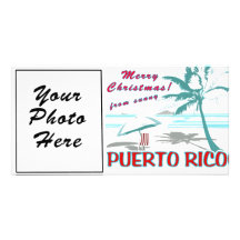 Merry Christmas from sunny PR! Customized Photo Card