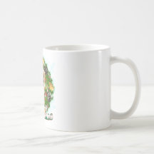 Merry Christmas Golden Retriever Coffee Mug