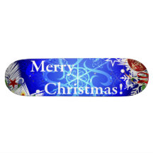 Merry Christmas illustration Skateboard Deck