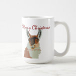 Merry Christmas Little Llama Mug mugs
