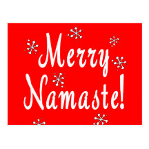 Merry Christmas Namaste Gifts Post Cards