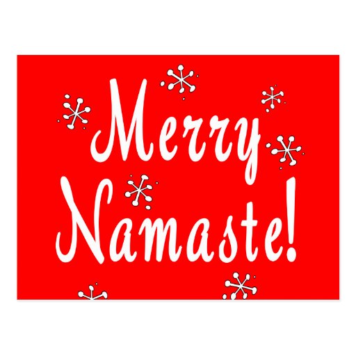merry christmas namaste gifts postcard zazzle merry christmas namaste gifts postcard zazzle