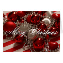 Merry Christmas Ornament Card