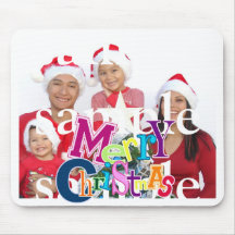Merry Christmas Photo Mouse pad