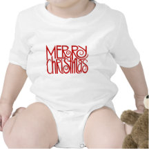 Merry Christmas Red Baby  T-shirt
